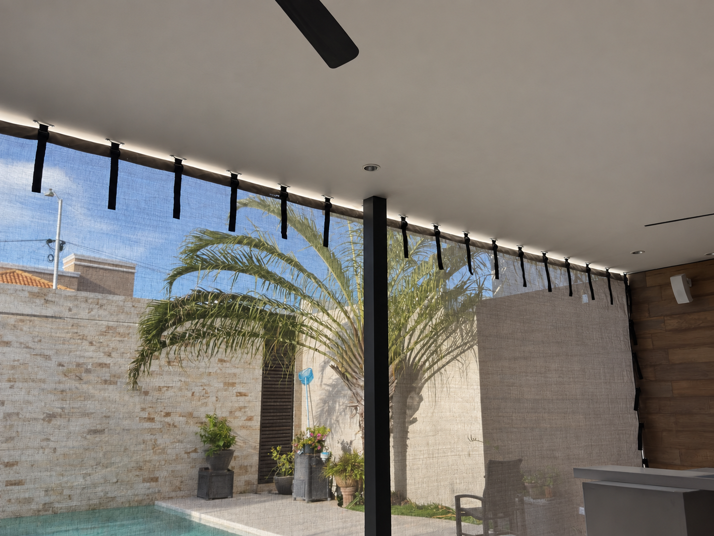 Malla antihuracán en Mérida — Decorama
