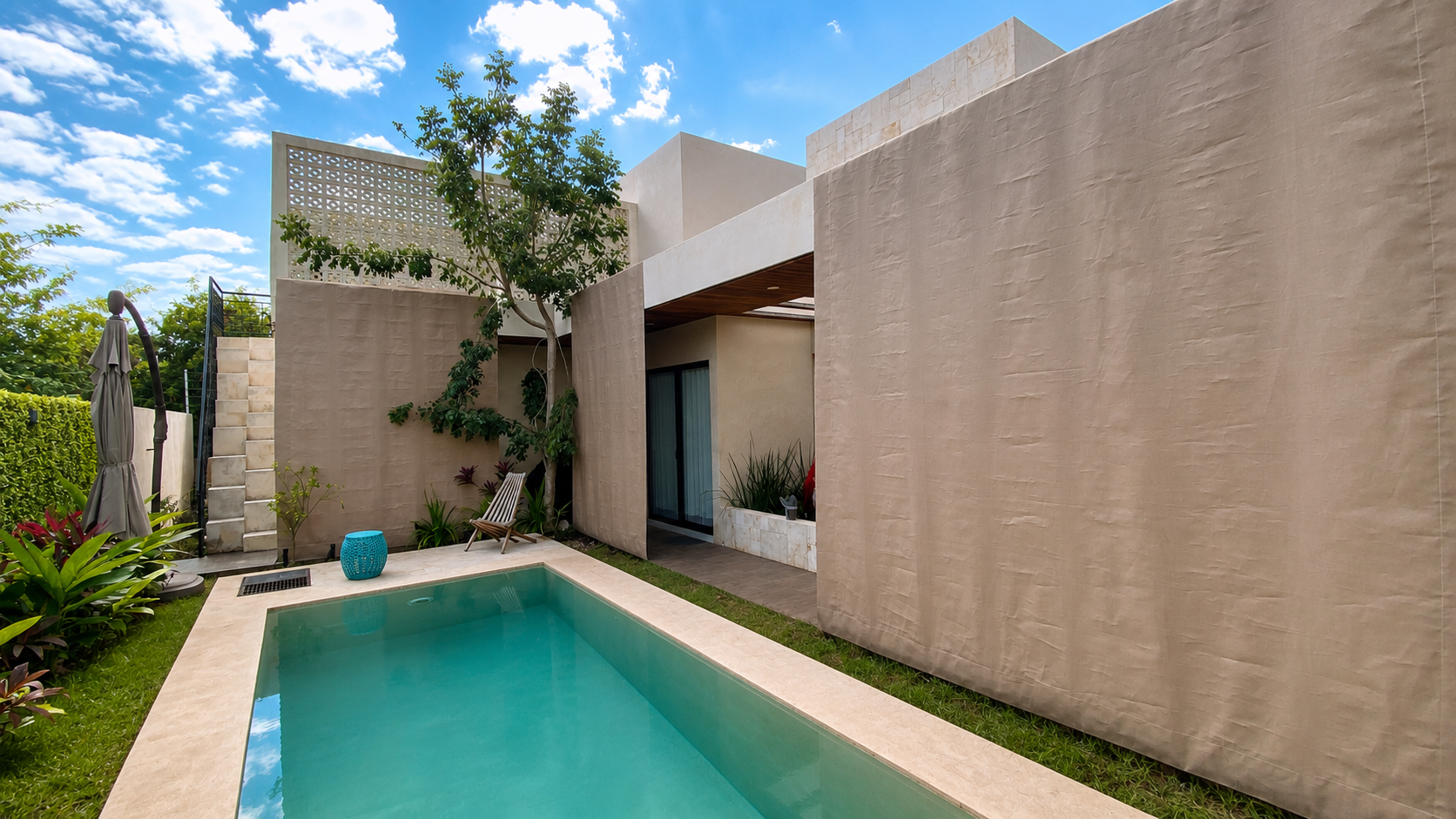 Malla antihuracán en Mérida — Decorama